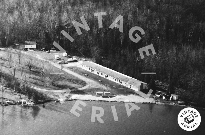 Tuesley Burt Lake Resort (Tuesleys Motel) - 1993 Aerial (newer photo)